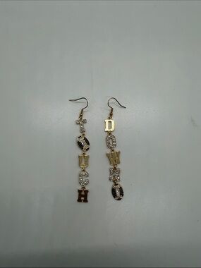 Gold-Tone TOUCHDOWN Earrings